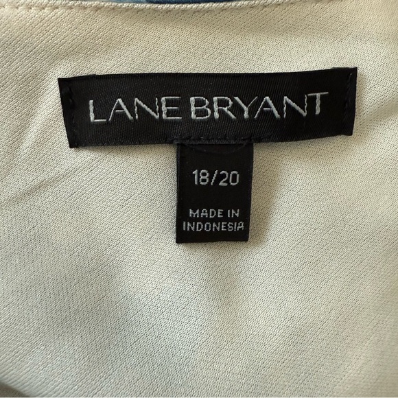 Lane Bryant Boho Blue and White Flutter Sleeve Maxi Dress Size 18/20 - Picture 10 of 10